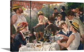 Luncheon of the Boating Party | Pierre Auguste Renoir Masters Classic Art in Gallery Wrapped Canvas | Various Sizes