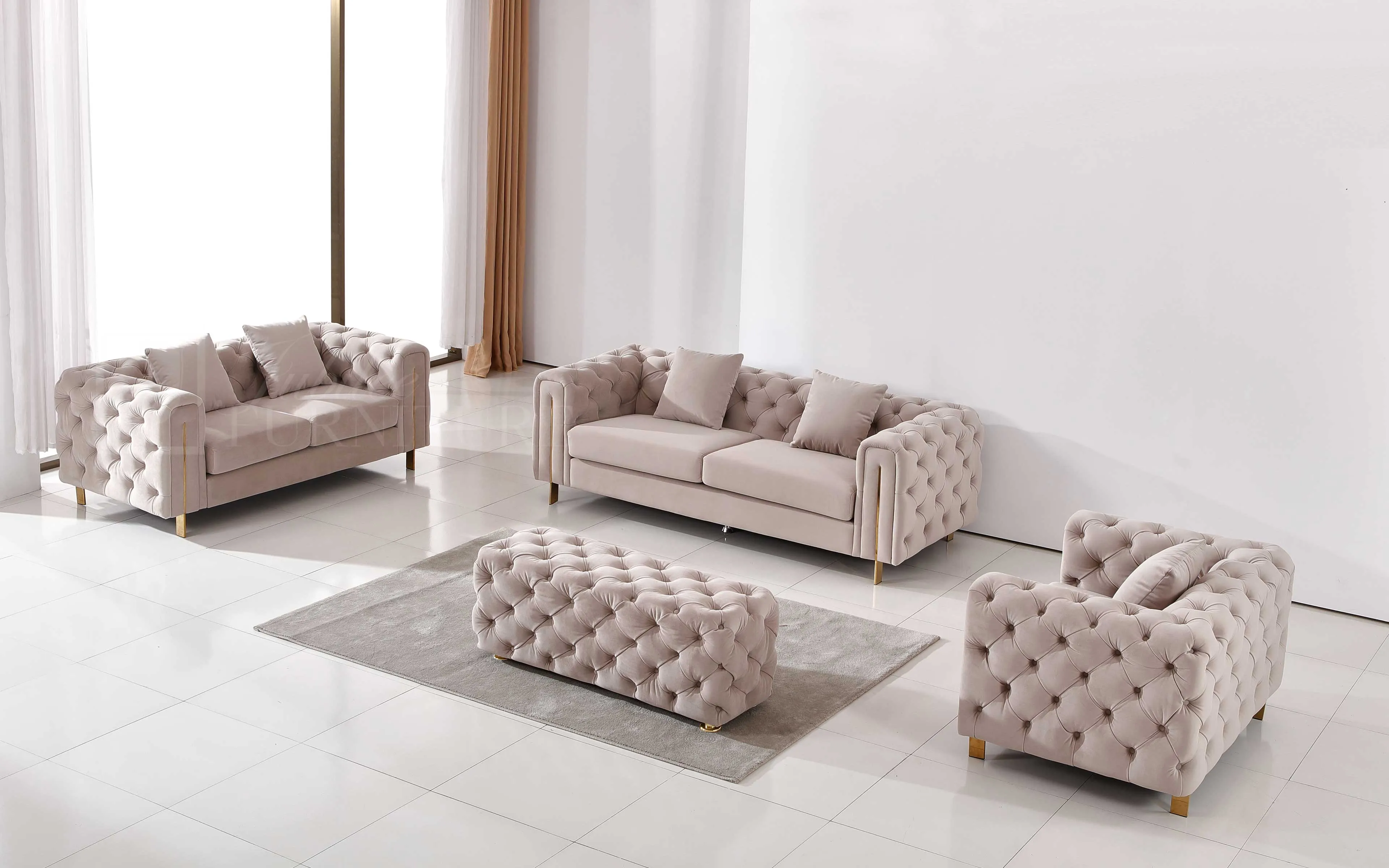 Mayulay Tufted Sofa Set