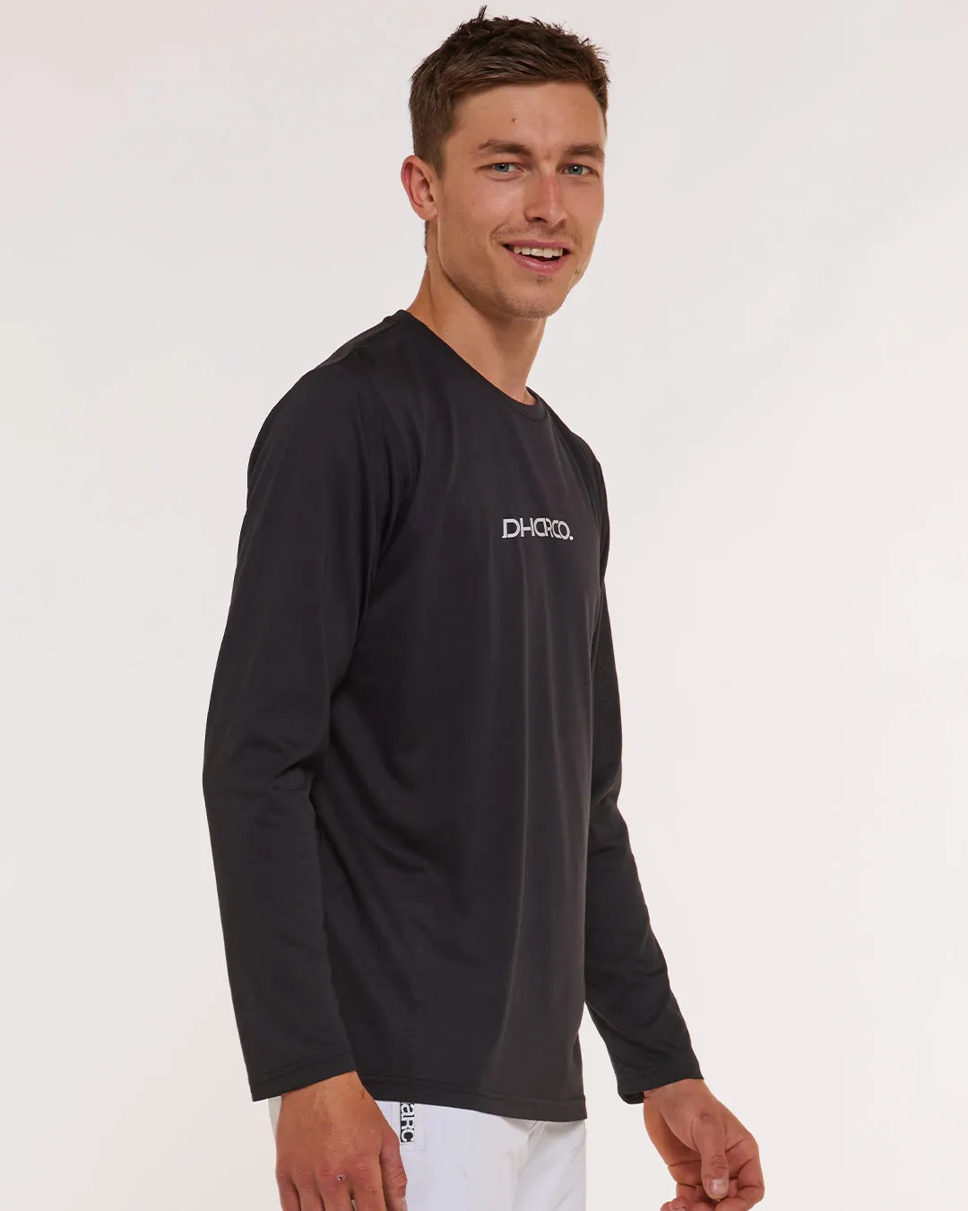 Mens Long Sleeve Tech Tee | Stealth