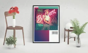 Miley Cyrus Bangerz Poster, Custom Music Print, Music Poster, Custom Poster, Home Decor, Wall Hangings, Miley Canvas