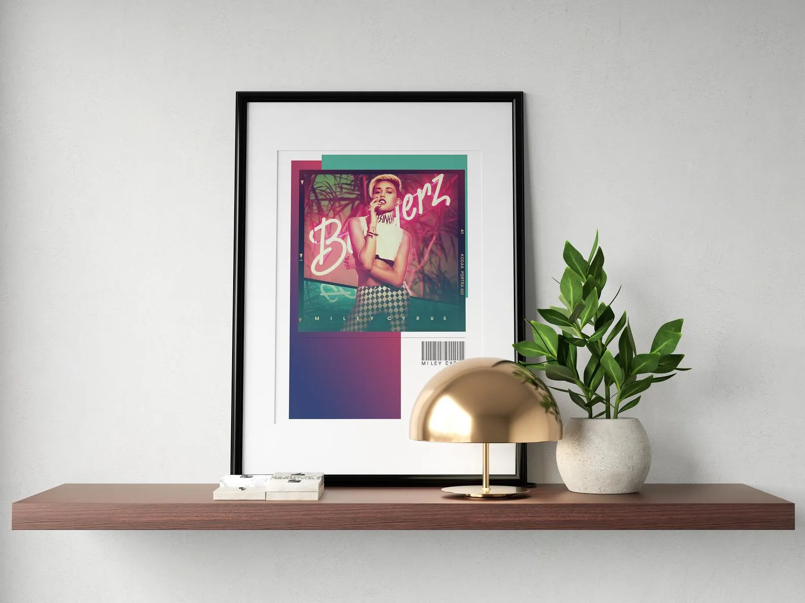 Miley Cyrus Bangerz Poster, Custom Music Print, Music Poster, Custom Poster, Home Decor, Wall Hangings, Miley Canvas