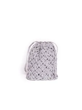 Moroccan macramé mini pouch