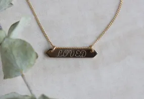 Personalized Bar Necklace