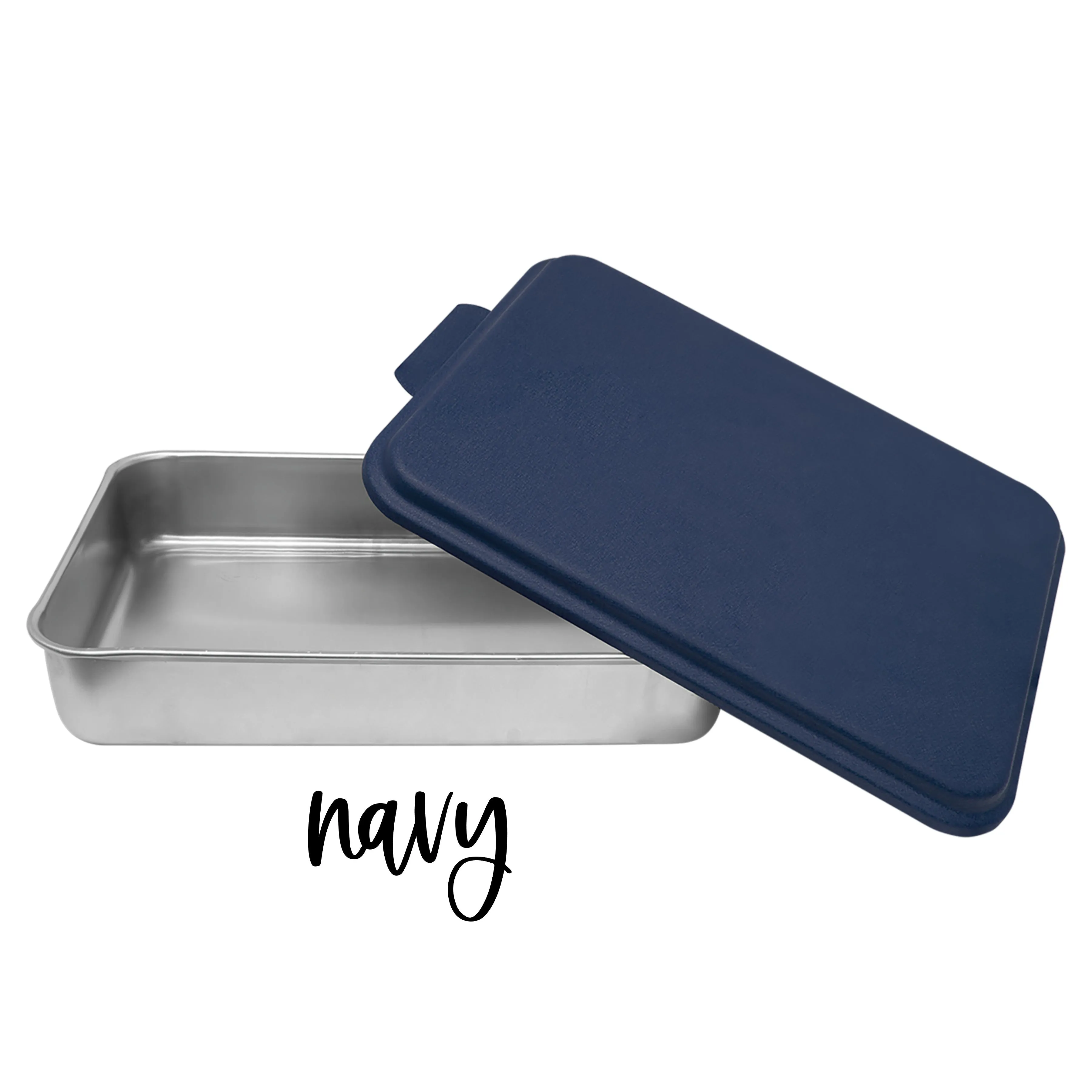 Personalized Cake Pan with Laser Engraved Lid | Monogram Name Design