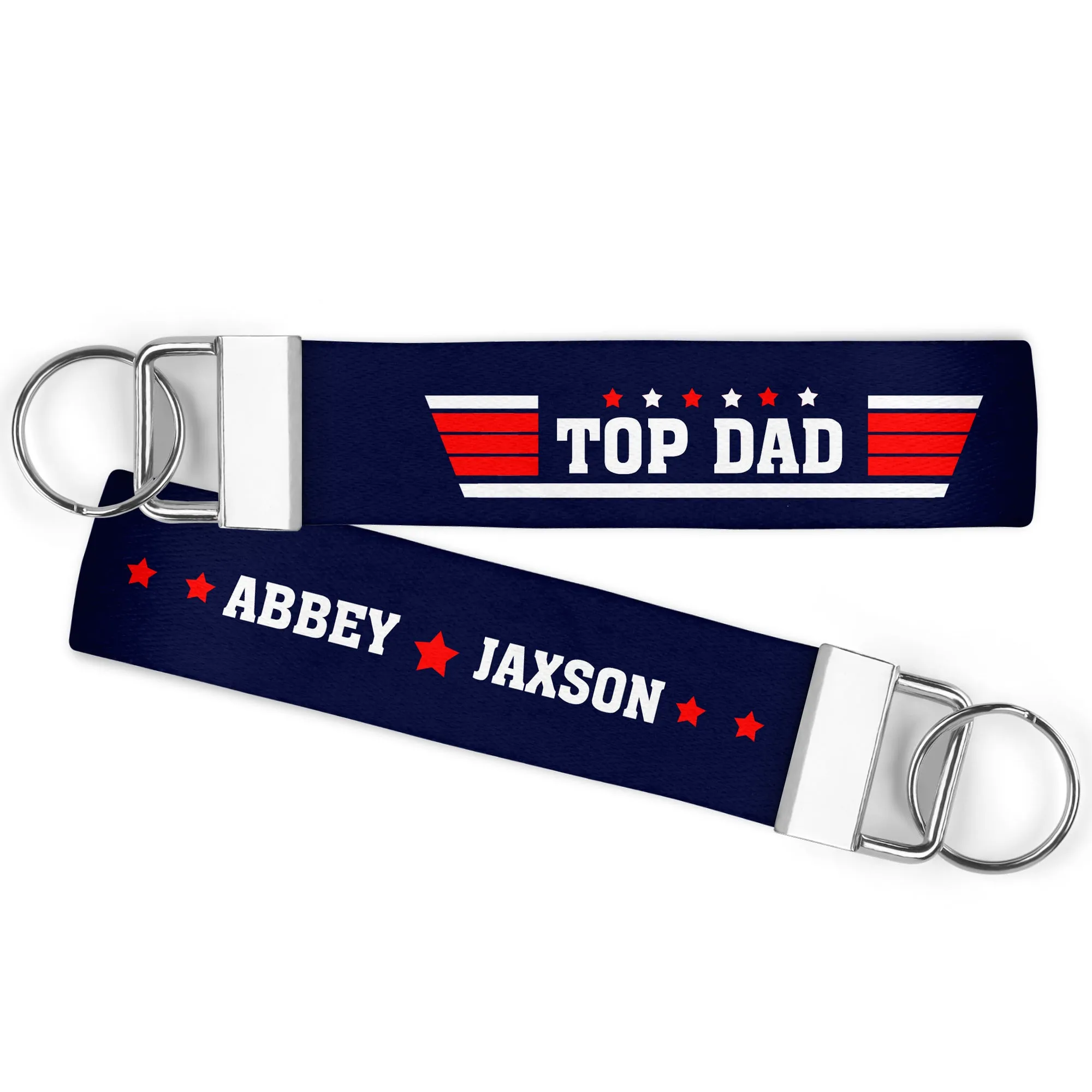 Personalized Top Dad KeyChain