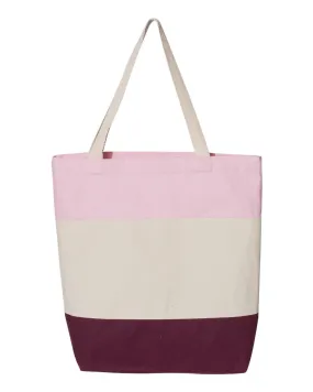 Q-Tees 11L Tri-Color Tote