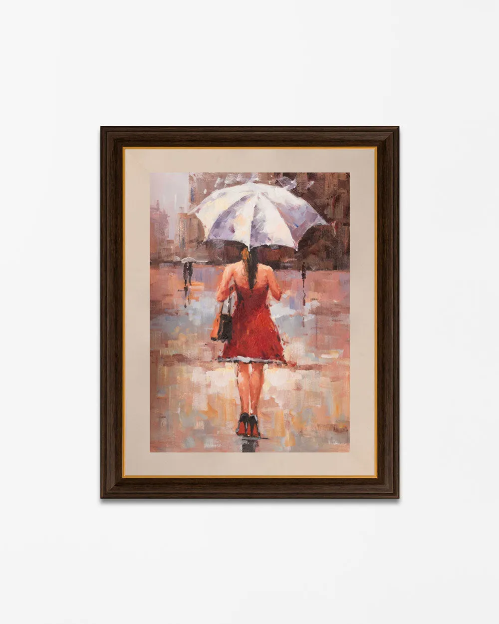 "Little Red Dress" Handmade Oil Painting 24"x 36"