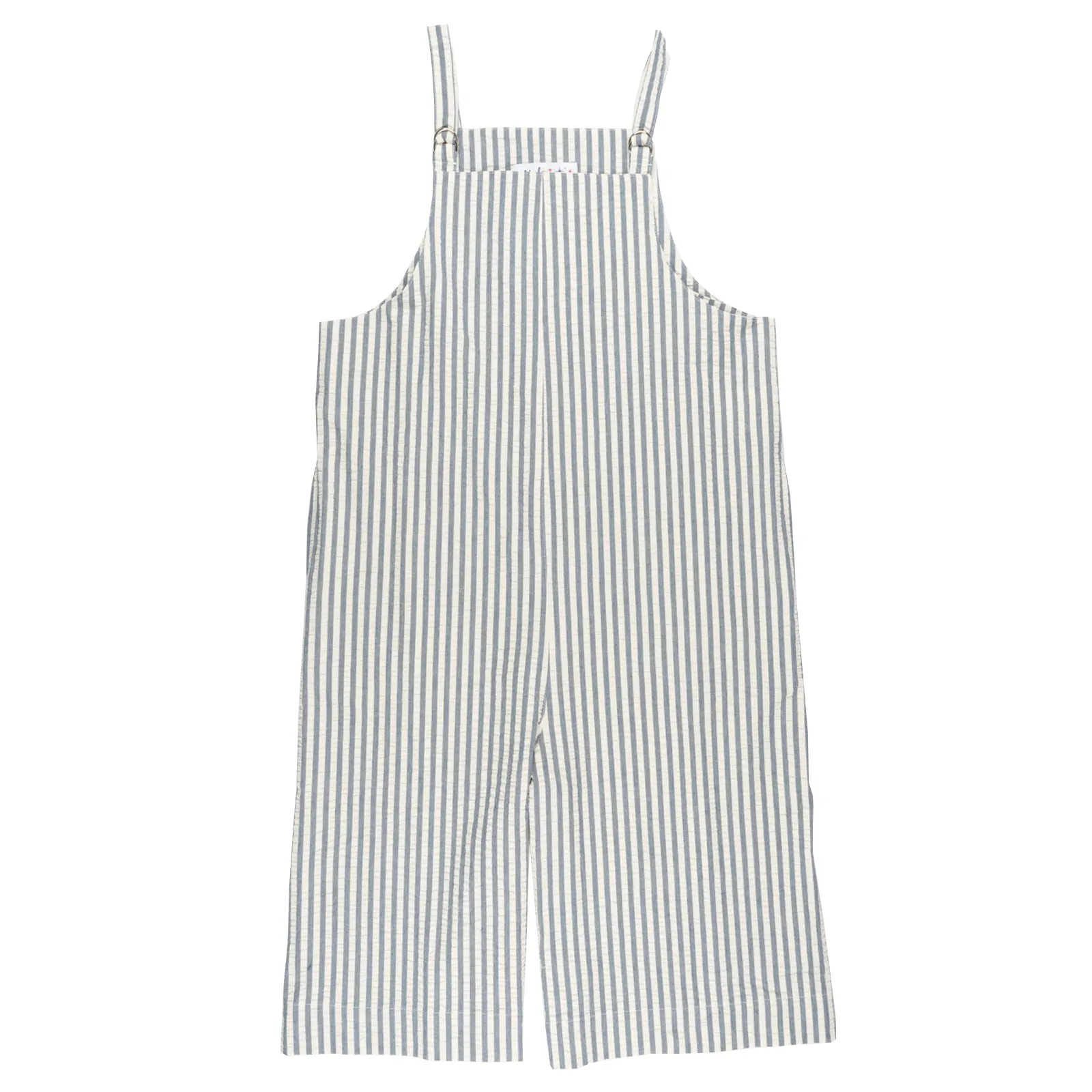 Romper - Seersucker Stripe - Blue/Cream