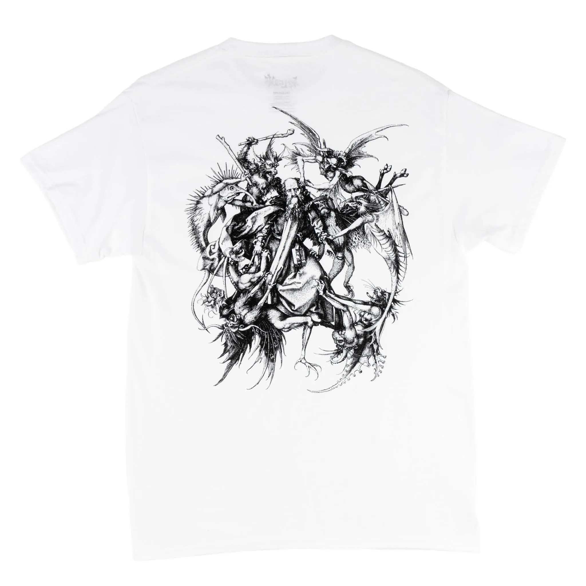 Saint Printed Tee - White/Black