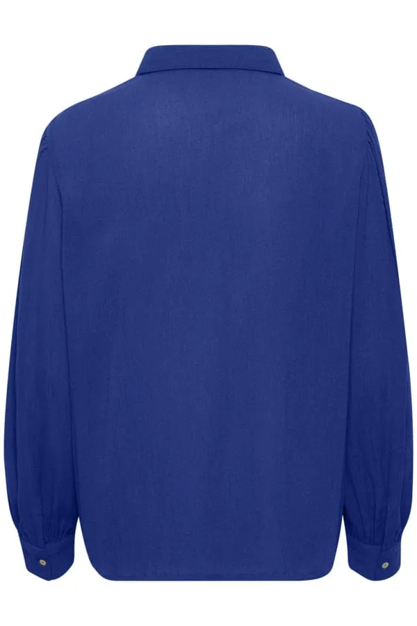 Saint Tropez Simple Blouse Royal Blue