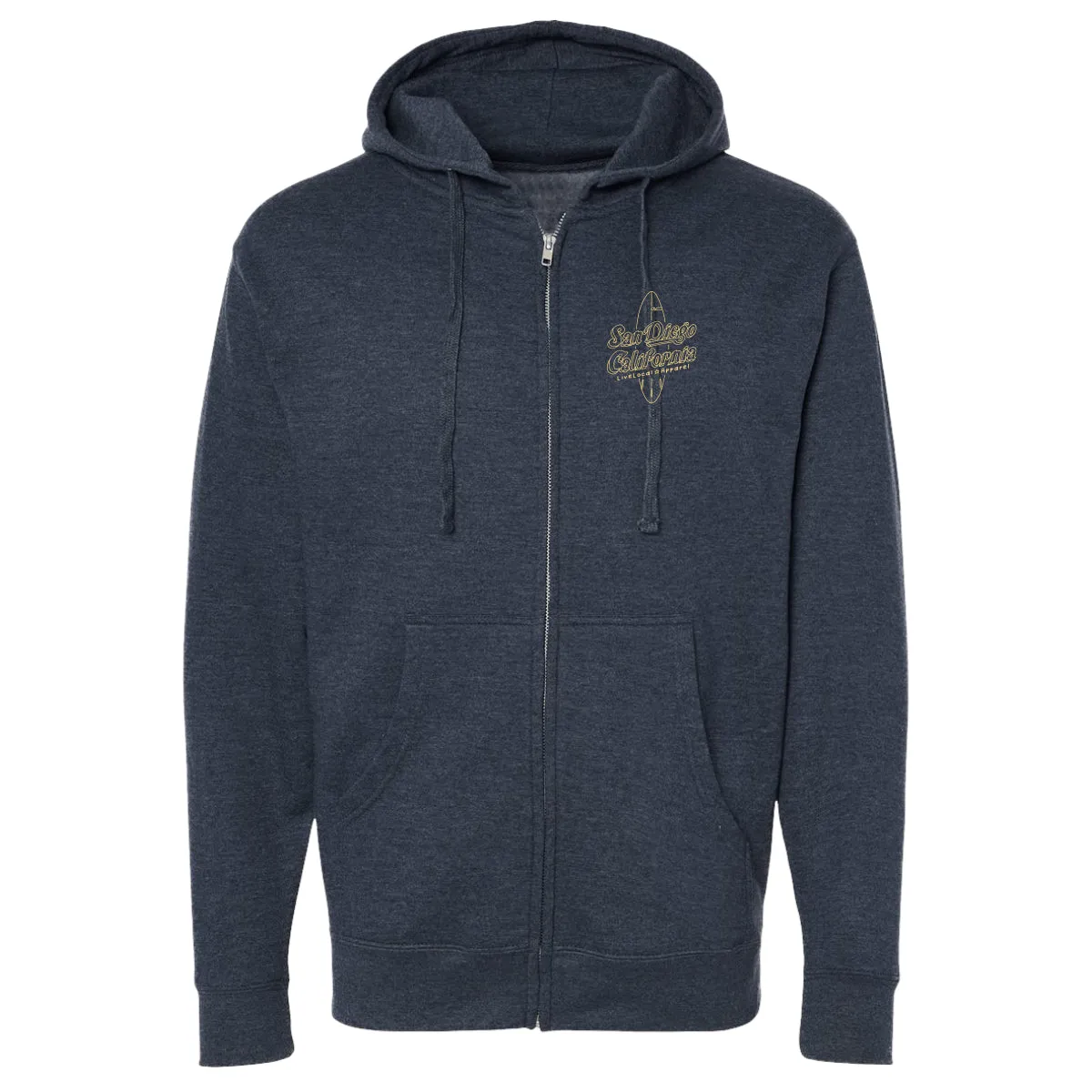 San Diego Beach Zip Hoodie