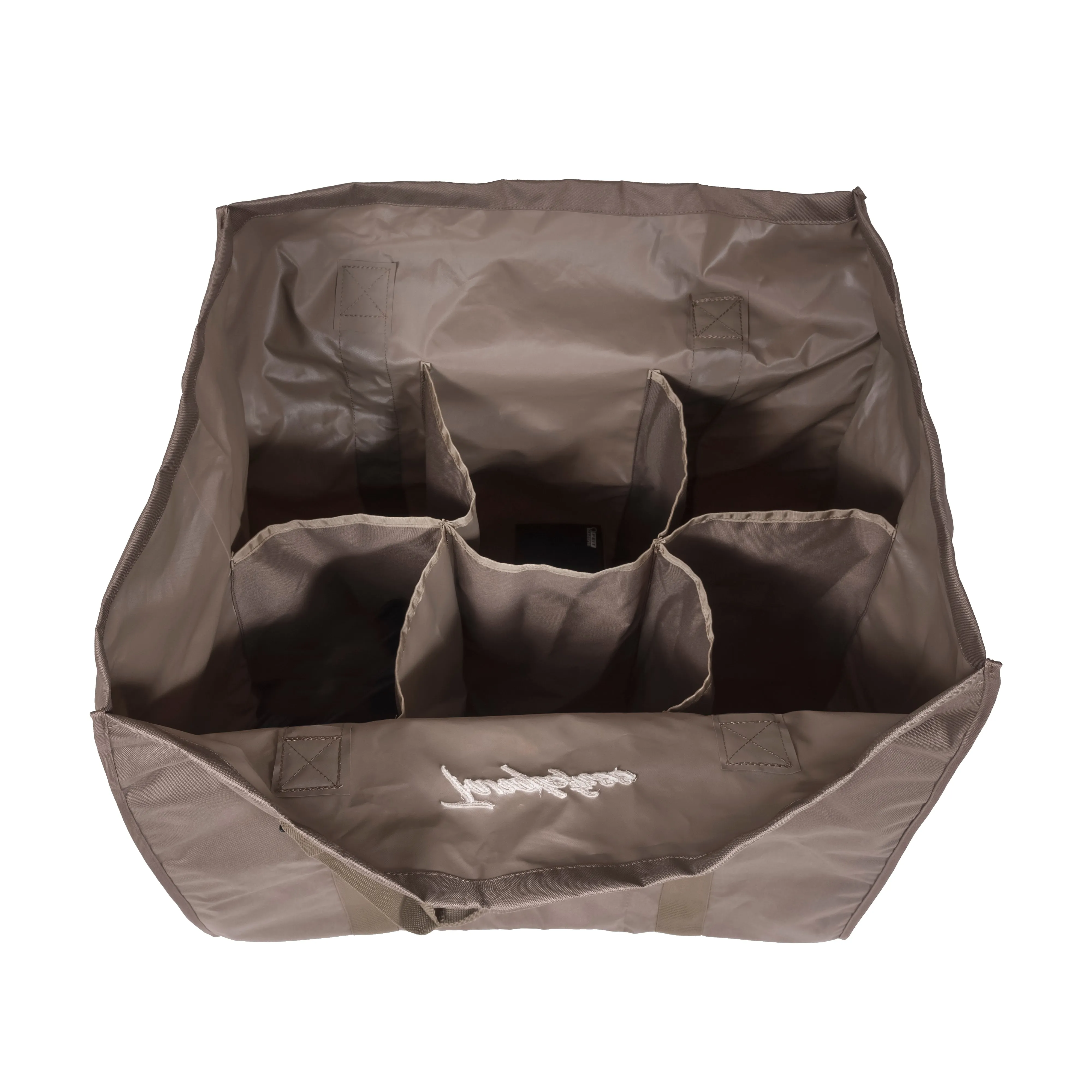 Six Slot Open Top Full Body Goose Decoy Bag - Dirt