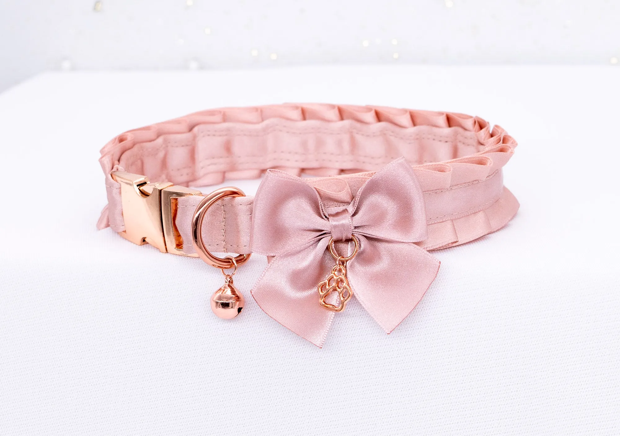 Snap Buckle Puppy Style BDSM Collar in Rose Gold