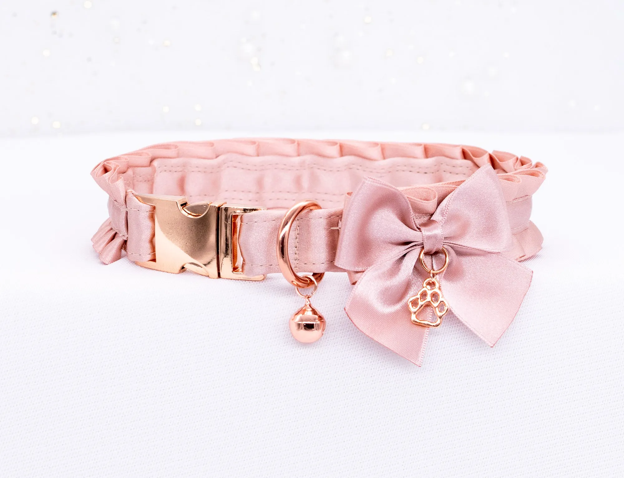 Snap Buckle Puppy Style BDSM Collar in Rose Gold