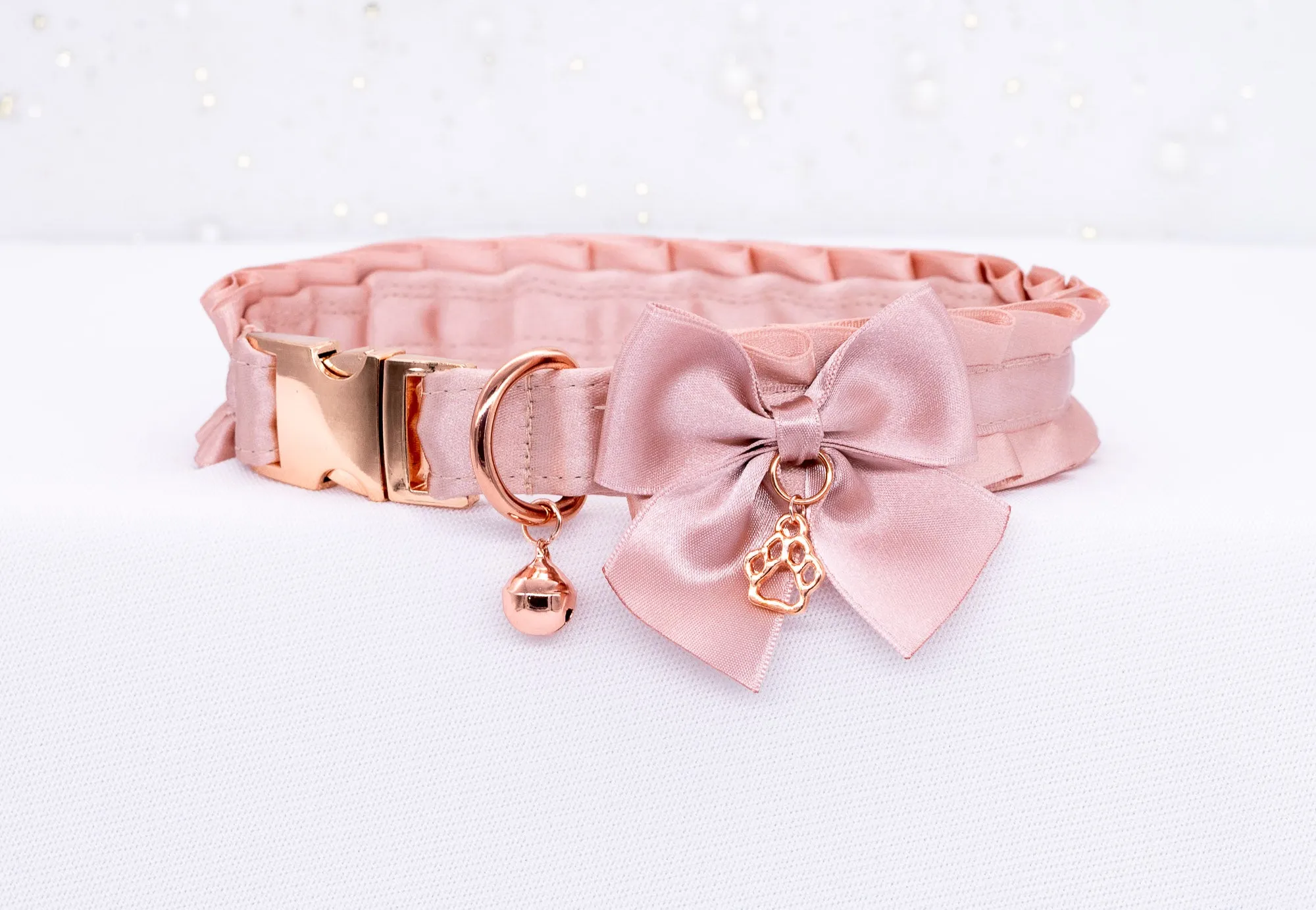 Snap Buckle Puppy Style BDSM Collar in Rose Gold