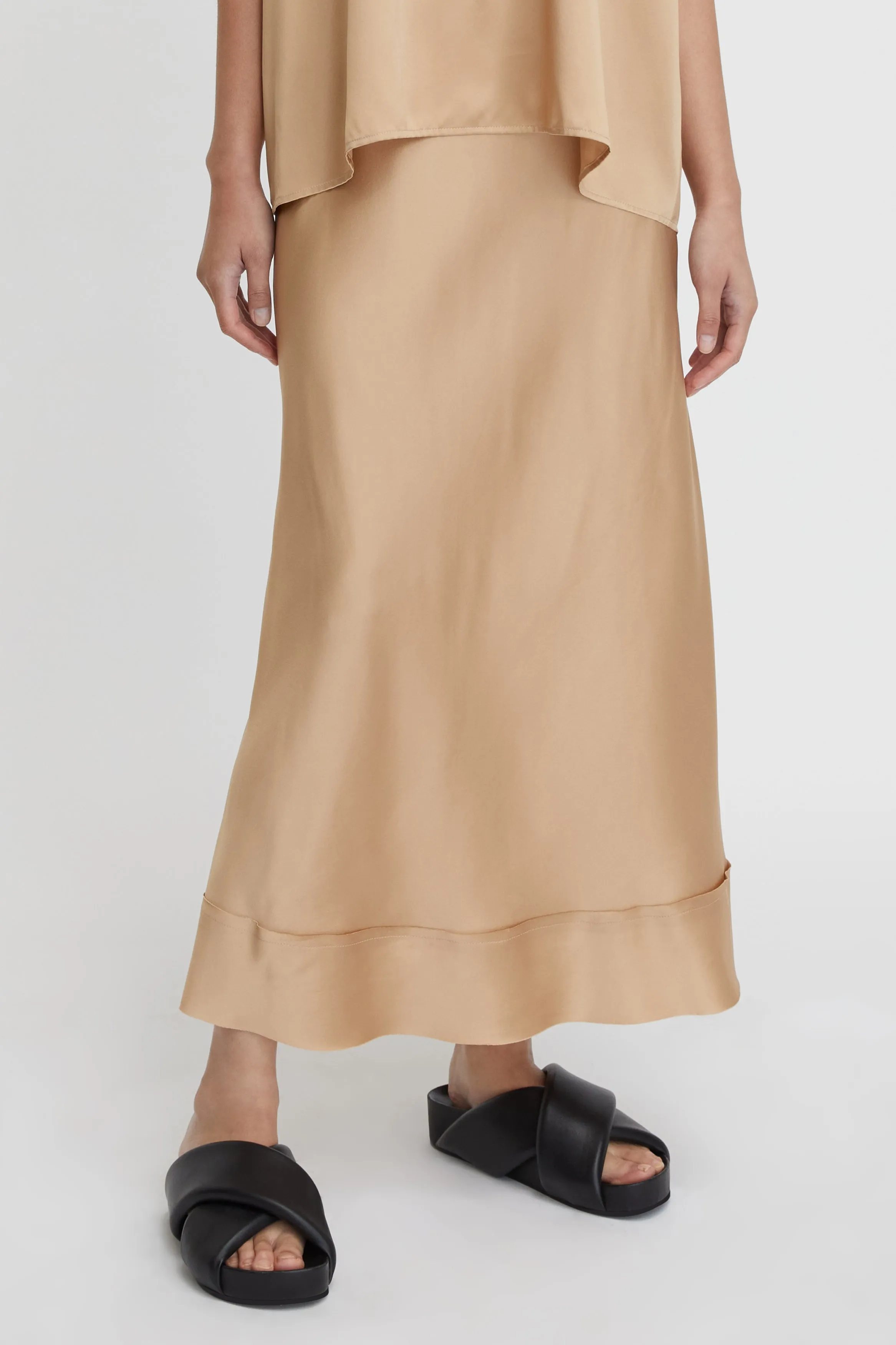 Stella Silk Satin Skirt