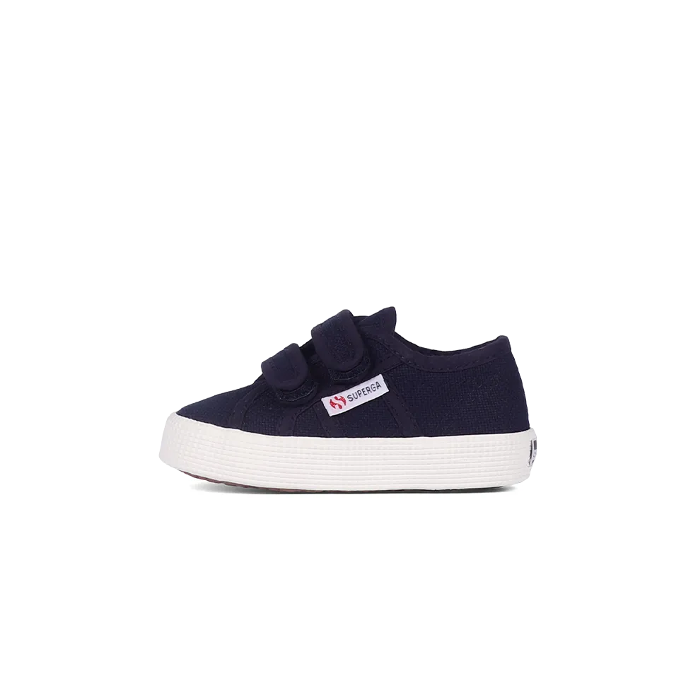 Superga Junior Strap Blue Navy Full Avorio