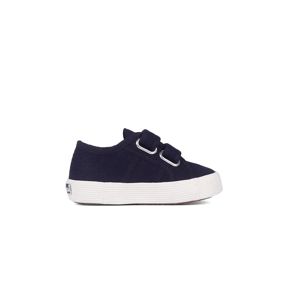 Superga Junior Strap Blue Navy Full Avorio