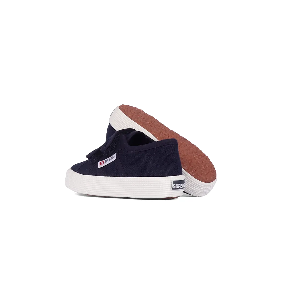 Superga Junior Strap Blue Navy Full Avorio