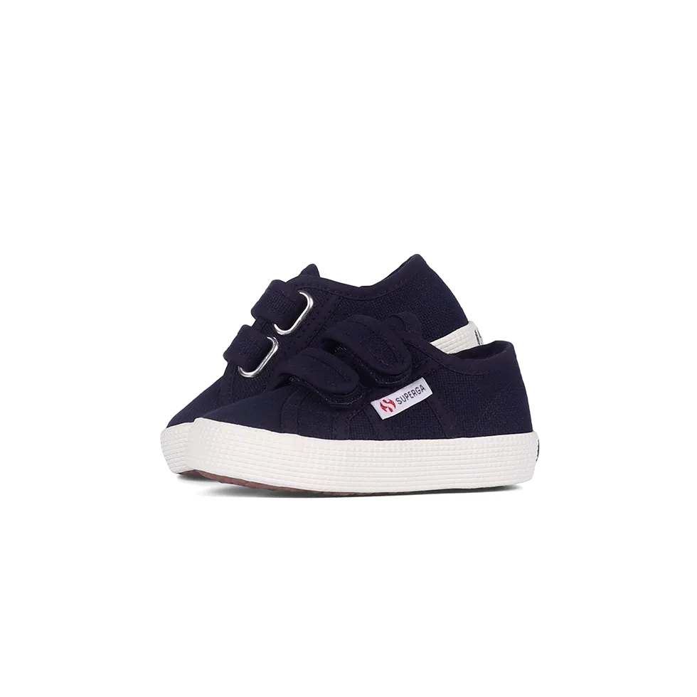 Superga Junior Strap Blue Navy Full Avorio