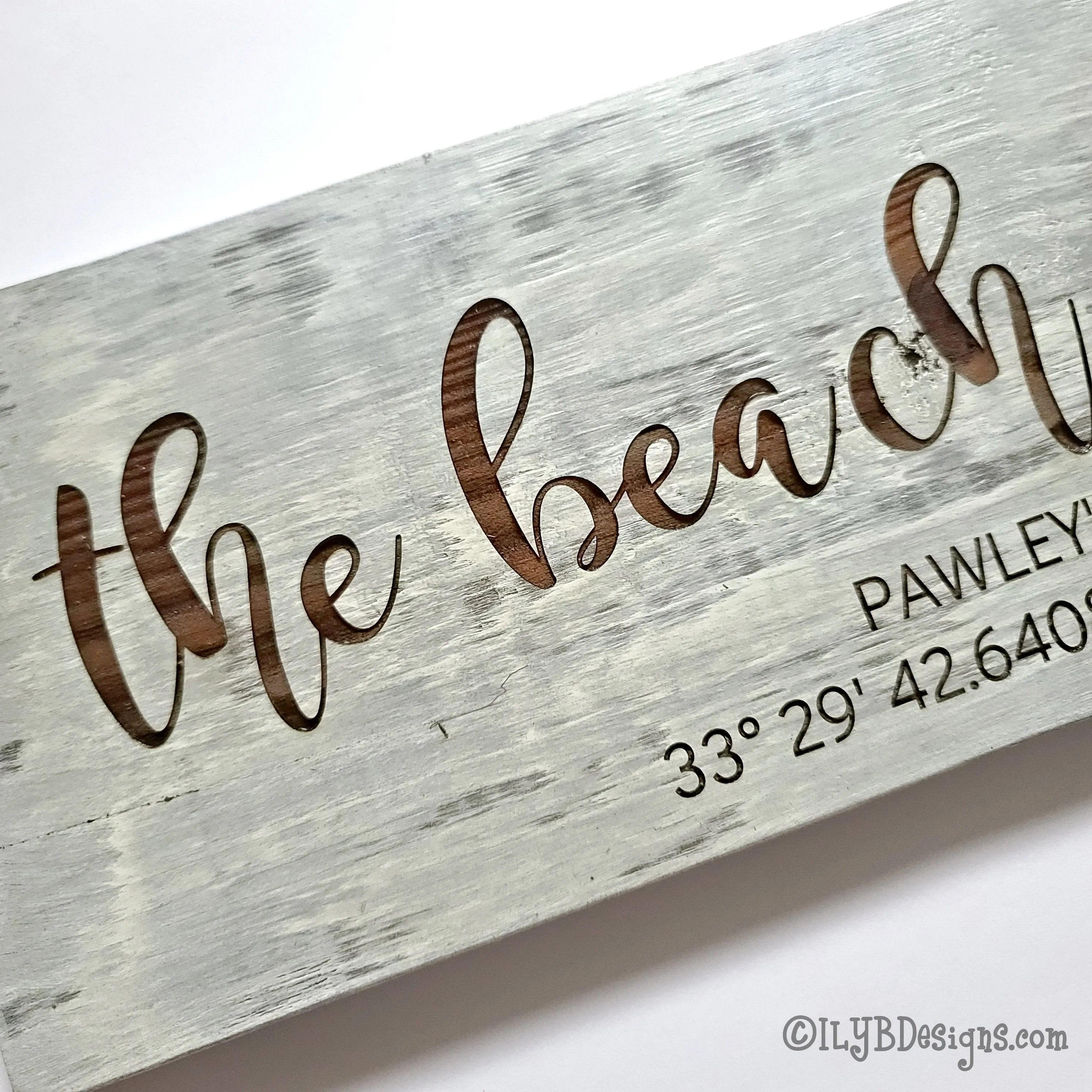 The Beach is Calling Laser Engraved Wood Sign | Beach House Sign