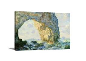 The Manneport Rock Arch | Claude Monet Masters Classic Art in Gallery Wrapped Canvas | Various Sizes