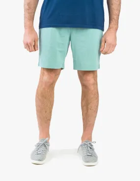 TURQ KNIT CANVAS SHORTS