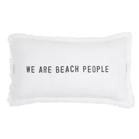 We are Beach People Lumbar Pillow