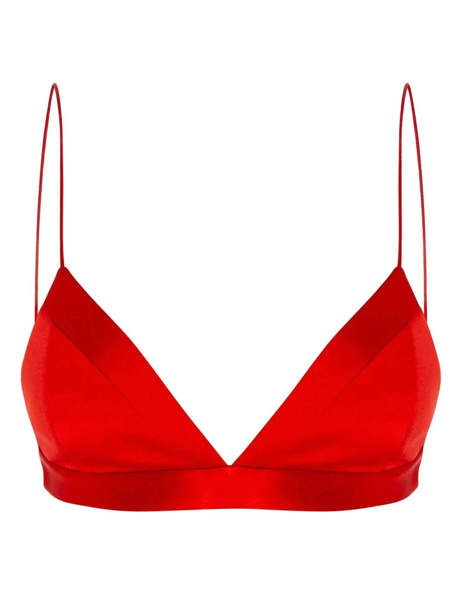 Women’s Candy Apple Red Satin Bralette, Blazer and Short Set