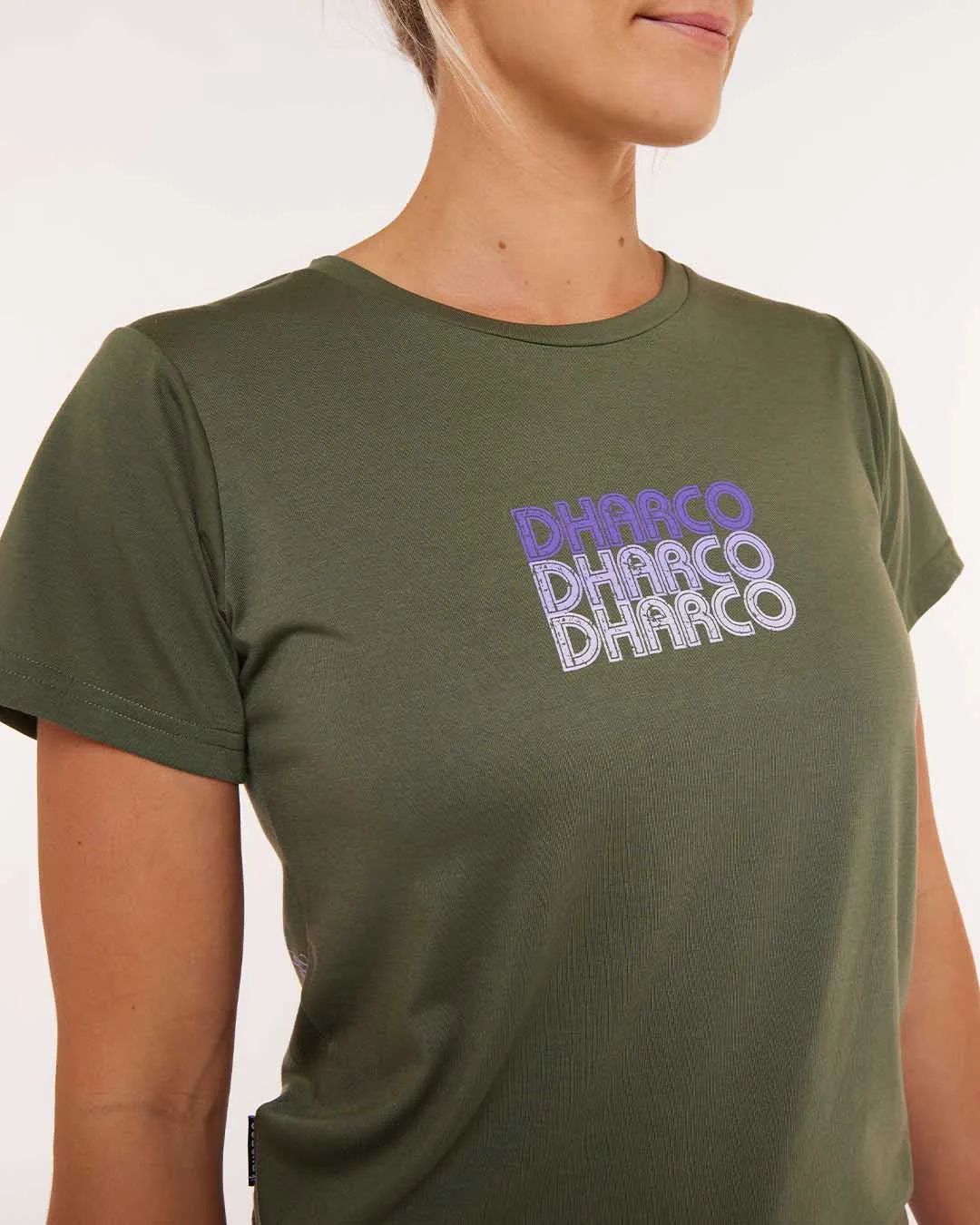 Womens Short Sleeve Tech Tee | Garigal Green