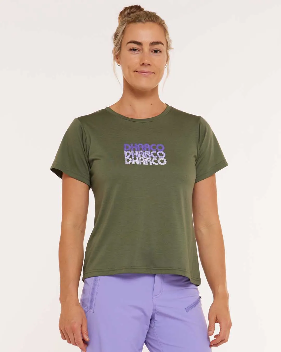 Womens Short Sleeve Tech Tee | Garigal Green