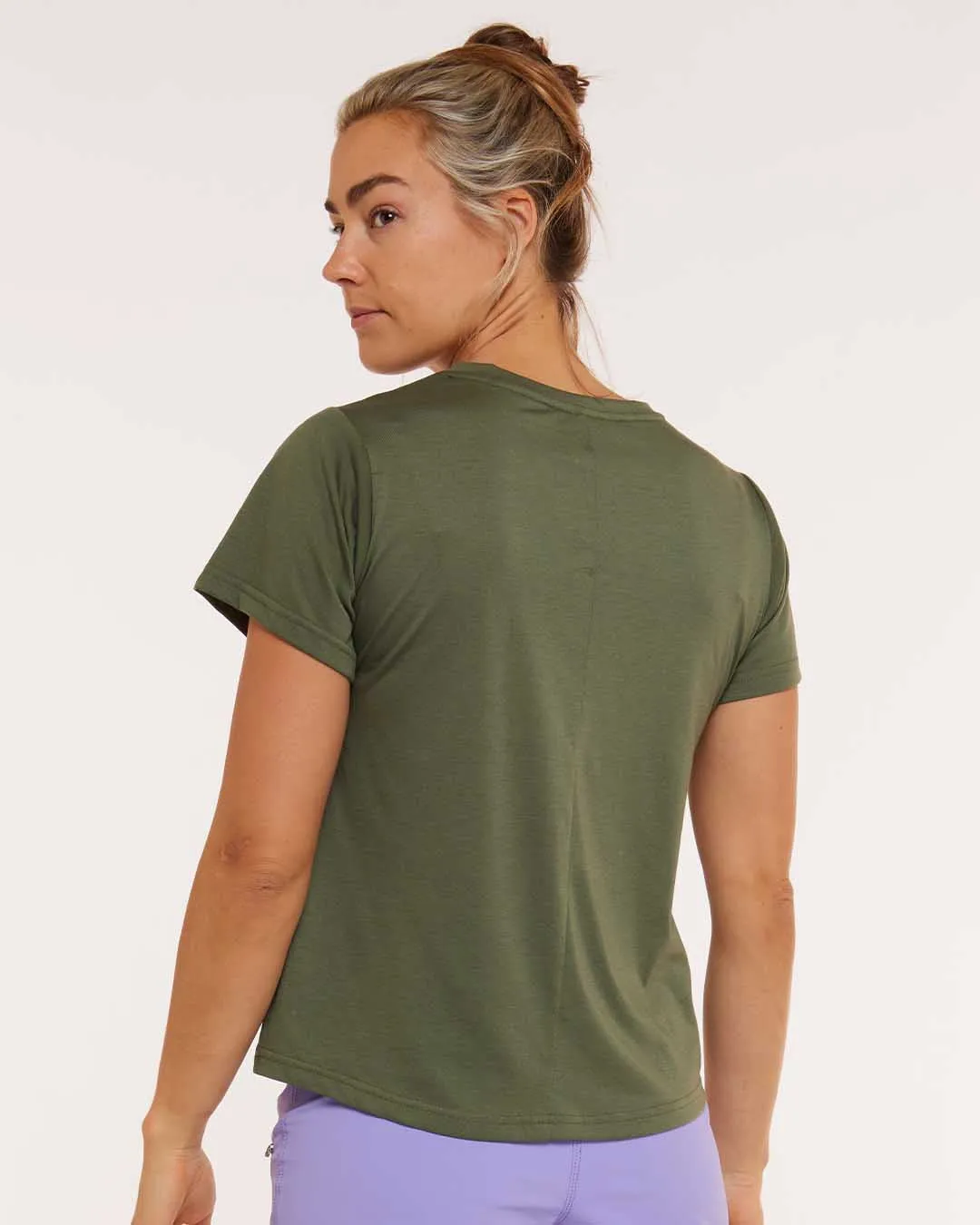 Womens Short Sleeve Tech Tee | Garigal Green